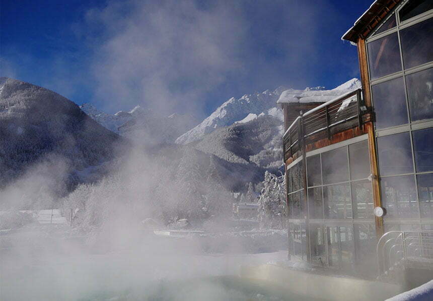 Photo des sources chaudes de Monetier les bains