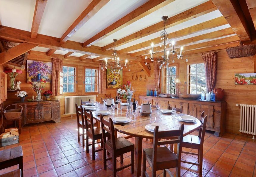 Salle à manger du Chalet Ibex